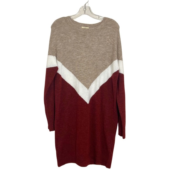 Kori America Colorblock Sweater Dress Size Medium/Large Soft Contemporary - Picture 1 of 9